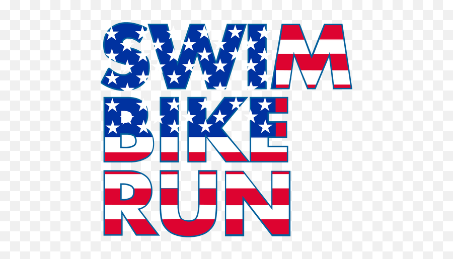 Swim Bike Run Custom Logo - Clip Art Png,Patriotic Logos