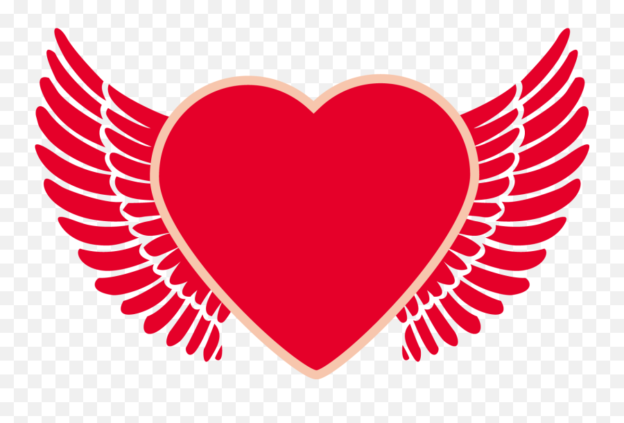 Heart With Angel Wings Png U0026 Free Wingspng - Heart With Wings Png,Angel Wings Png Transparent
