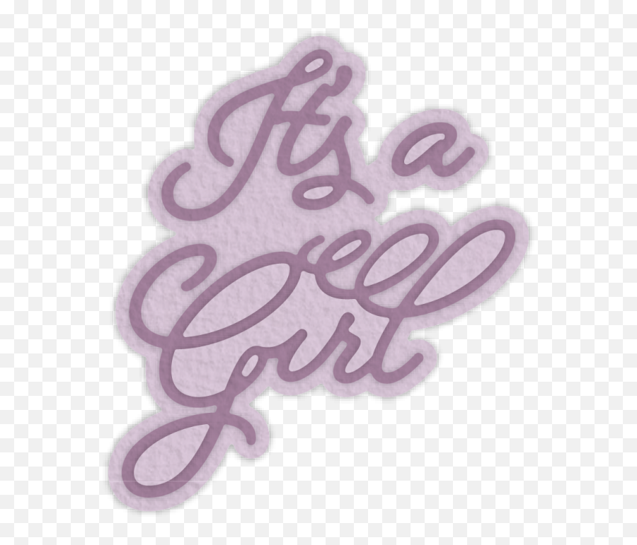 Gemini Mini Expressions Die - Calligraphy Png,Its A Girl Png