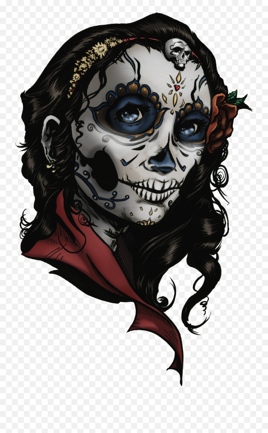 From The Desk Of Joel Vollmer La Calavera Catrina In Color - La Calavera Catrina Png,Catrina Png