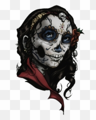 From The Desk Of Joel Vollmer La Calavera Catrina In Color - La Calavera Catrina Png,Catrina Png