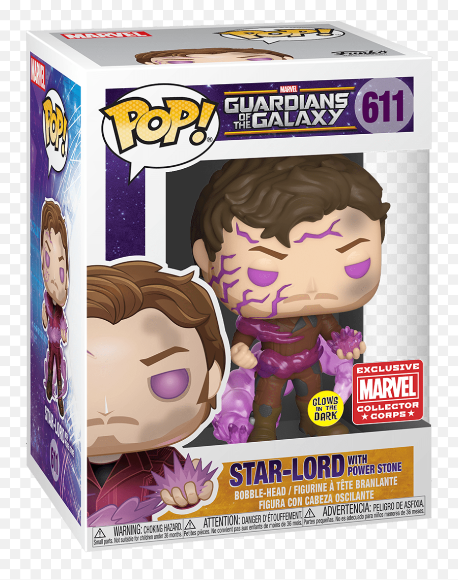 Star - Lord With Power Stone Glows In The Dark Catalog Star Lord Power Stone Funko Png,Star Lord Png
