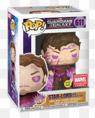Star - Lord with Power Stone Glows in the Dark Catalog Funko png
