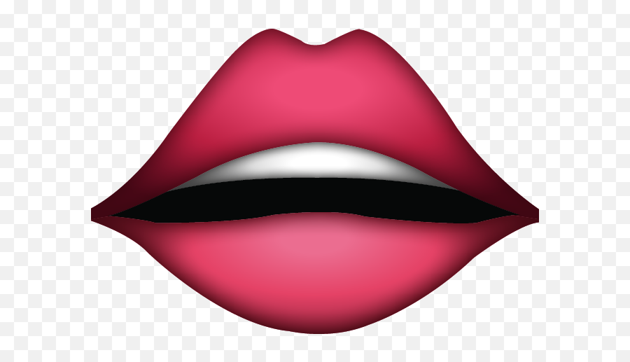 Download Lips Emoji Icon - Lip Emoji Png,Lipstick Emoji Png