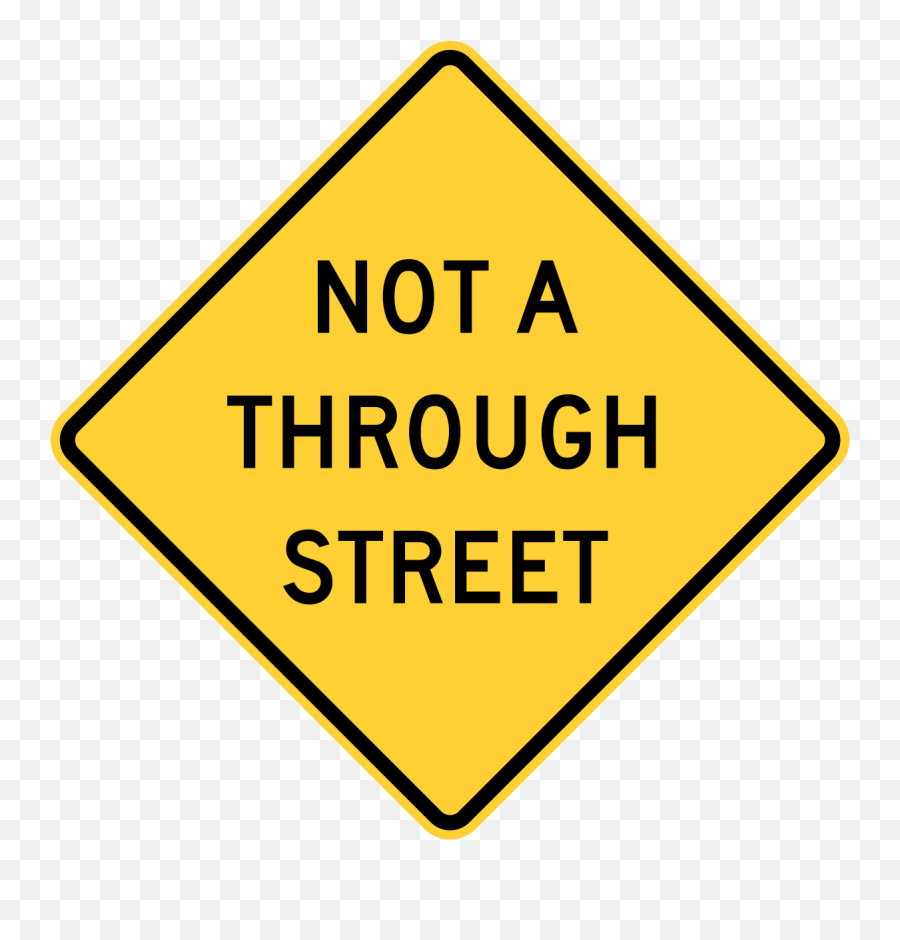 Filenot A Through Streetsvg - Wikimedia Commons Dead End Sign Mutcd Png,Street Sign Png