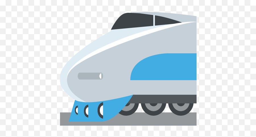 High Speed Train With Bullet Nose Emoji Vector Icon - Trem Emojis Trem Png,Bullet Icon Png