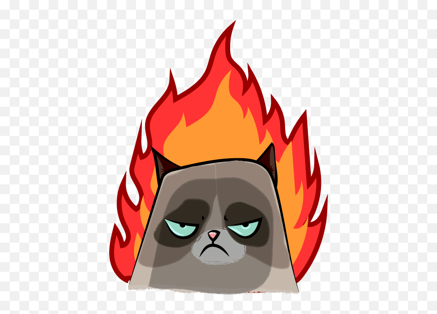 Cute Grumpy Cat - Grumpy Cat Clipart Full Size Clipart Grumpy Cat Sticker Cute Png,Grumpy Cat Png