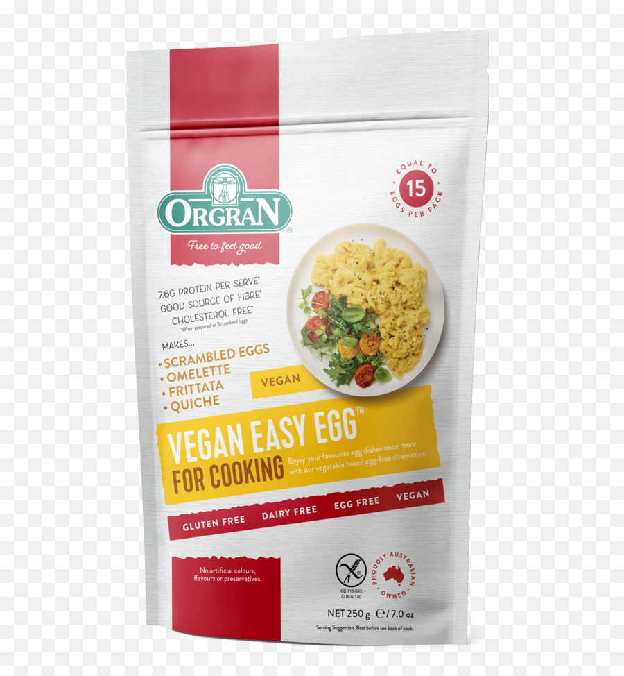 Vegan Easy Egg Purchase The Orgran Usa Vegetable - Based Orgran Vegan Easy Egg 250g Png,Scrambled Eggs Png