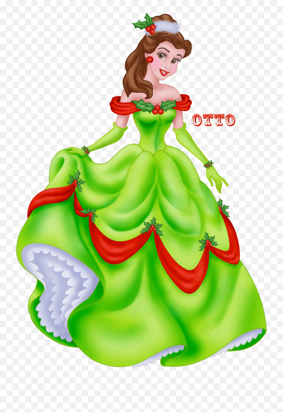 Download Disney Princess Belle Christmas - Full Size Png Christmas Disney Princess Clipart,Belle Transparent Background