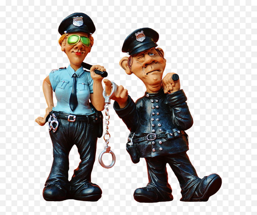 Free Photo Colleagues Cop Policewoman Police Figure Funny - Png Police Funny,Cop Hat Png