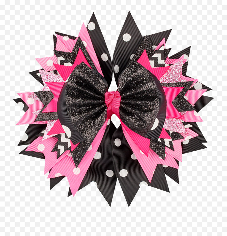 Pinkblack Bow - Party Favor Png,Black Bow Png