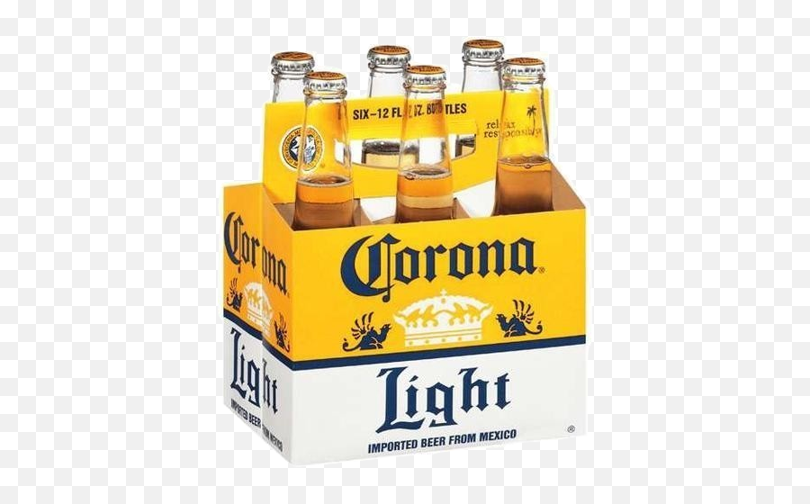 Corona Light Beer - Corona Light 6 Pack Png,Corona Bottle Png