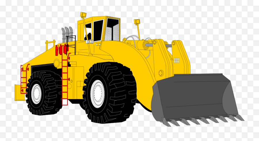 Construction Tractor Clip Art Png Image - Heavy Equipment Cartoon Png,Construction Clipart Png