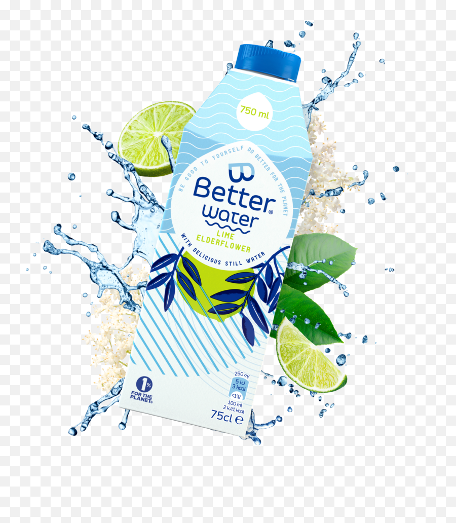 B - Better Water Lime Elderflower 75 Cl Bbetter Bbetter Png,Lime Transparent