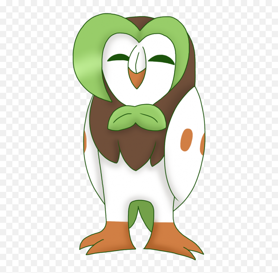 Download Pokemon Dartrix Png - Rowlet Evolution Png,Rowlet Png