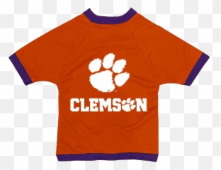 Clemson Tigers Dog Jersey - Logo With Paw png