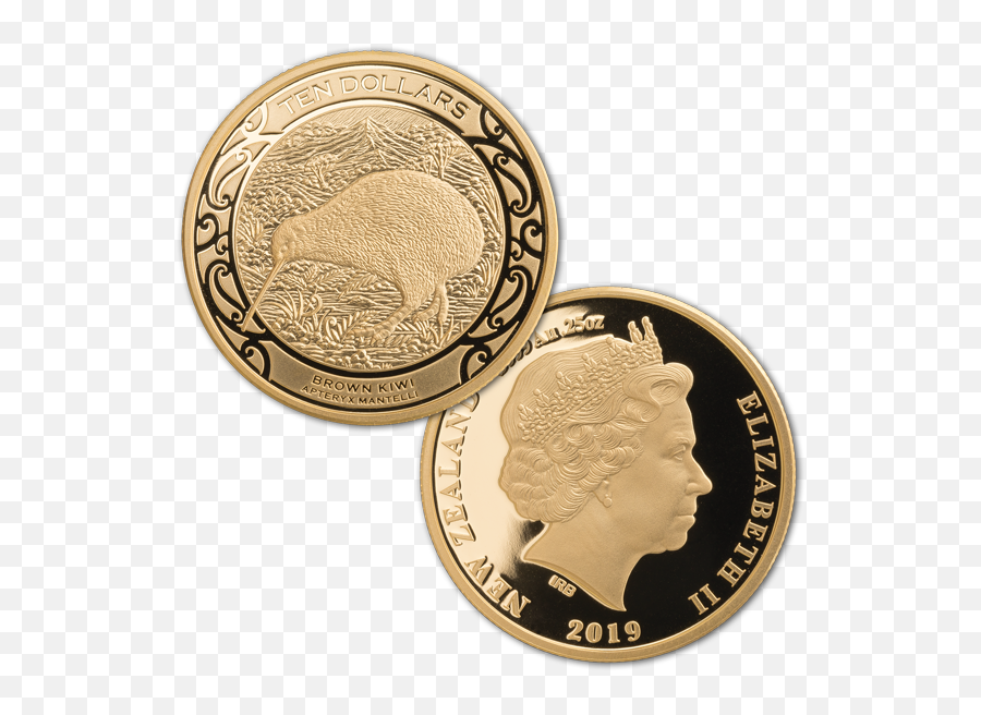 2019 Kiwi Gold Proof Coin New Zealand Post Coins - New Zealand Coins 2019 Png,Gold Coin Png