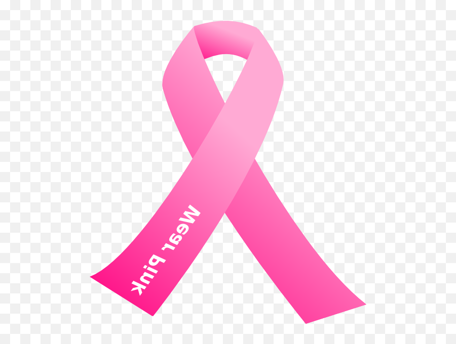 Download Hd Cancer Awareness Pink Ribbon Clip Art - Wear Pink Day For Breast Cancer Awareness Png,Breast Cancer Awareness Ribbon Png