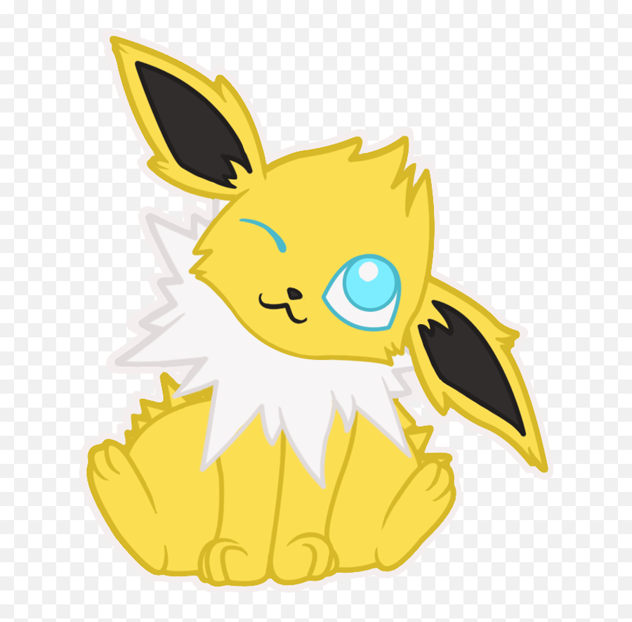 Download Chibi Jolteon Pokemon Sticker - Cartoon Full Size Meltan Pokemon Bead Pattern Png,Jolteon Transparent