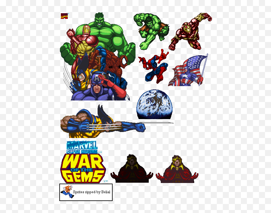 War Of The - Marvel Super Heroes War Of The Gems Sprites Png,Gems Of War Icon Guide