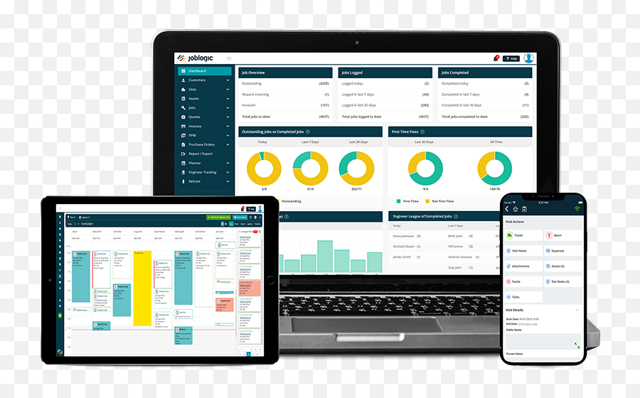 Field Service Management Software - Joblogic Png,Field Service Icon