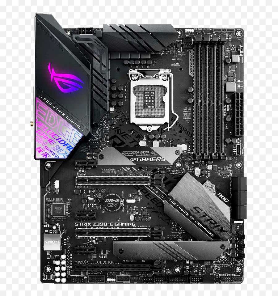 Asus Rog Strix Z390 - E Intel Ddr4 Atx Motherboard Aria Pc Asus Rog Strix Z390 E Gaming Png,Asus Rog Laptop Keyboard Icon Meanings