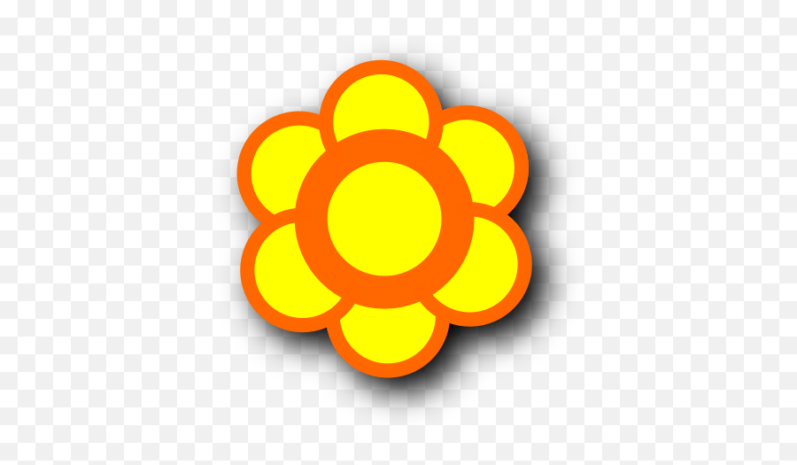 Yellow Flower Icon 34267 - Free Icons And Png Backgrounds Flower Icon,Simple Flower Png