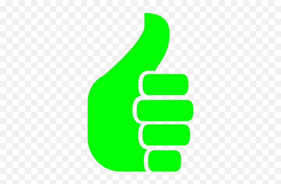 Lime Thumbs Up 3 Icon - Vertical Png,Free Thumbs Up Icon