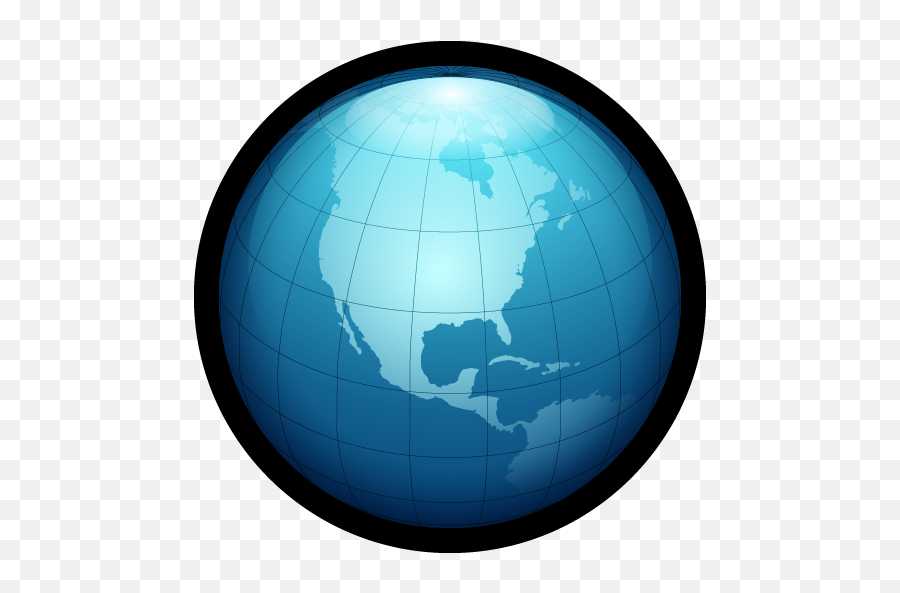 Globe Web Internet Link World Network Icon - America Map Of Relief Png,World Icon Vector Free