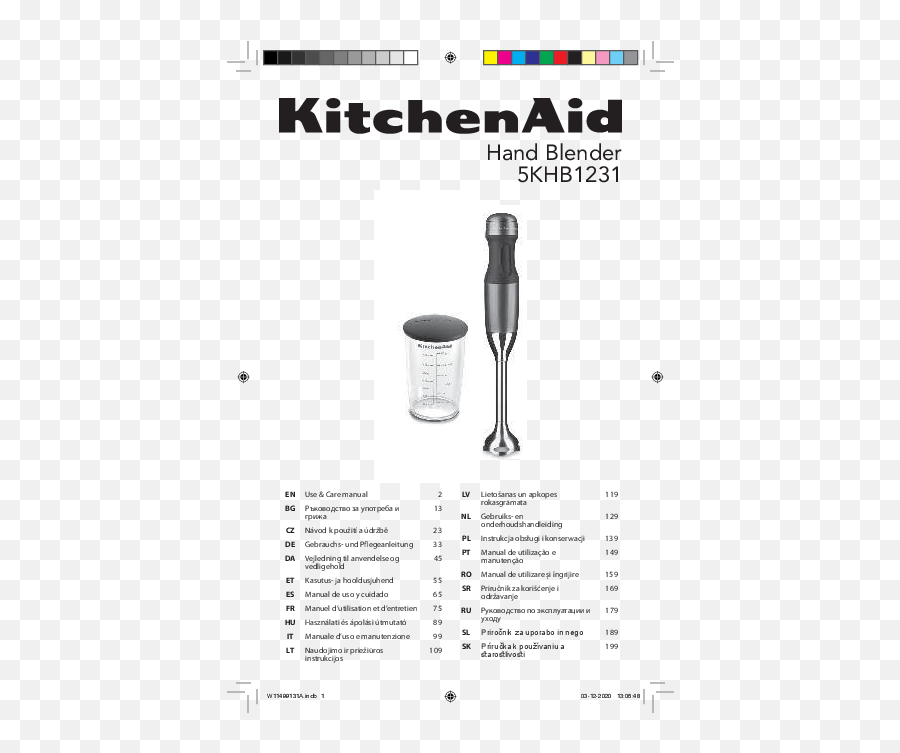 Kitchenaid 5khb1231 Hand Blender User Manual - Manuals Kitchenaid Png,Deathfire Grasp Icon