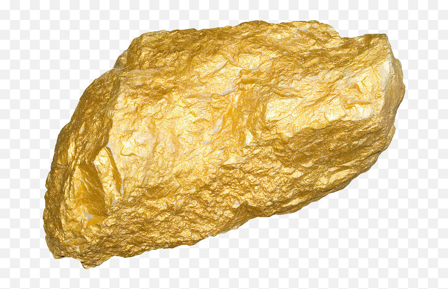 Gold Rock Psd Official Psds - Gold Nugget White Background Png,Rock Transparent