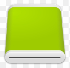 Vector Image Of Green Hard Disk Drive Icon Public Domain - Hard Drive Icon Png Green