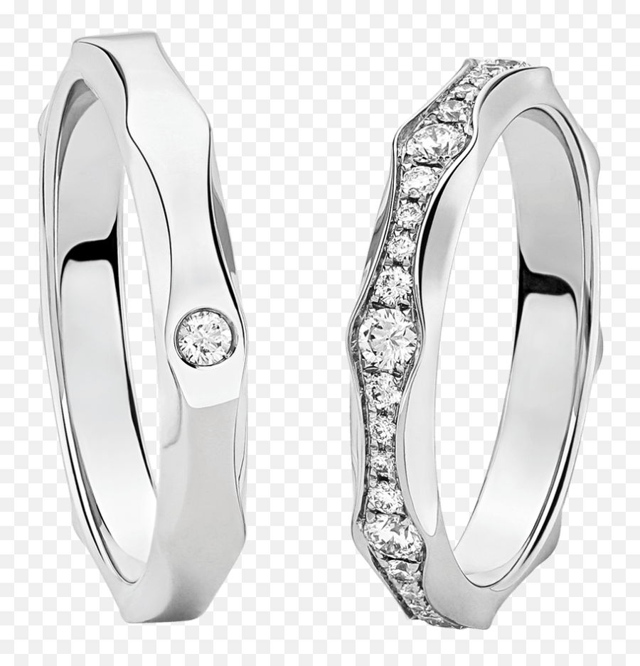 Infinito Platinum Couplesu0027 Rings With Diamonds Bvlgari - Solid Png,Wedding Rings Icon