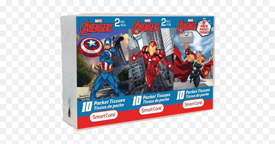 Marvel Avengers Pocket Tissue 6 Pack U2013 Smart Care - Superhero Png,Captain America Icon Pack