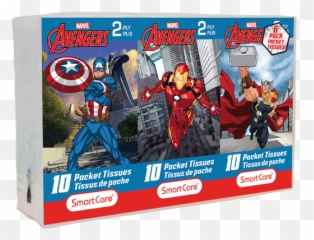 Marvel Avengers Pocket Tissue 6 Pack U2013 Smart Care - Superhero Png,Captain America Icon Pack