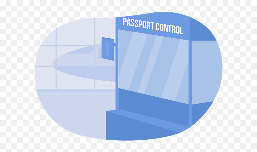 Passport Control Icon - Download In Flat Style Border Control Png,My Passport Icon