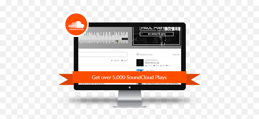 Buy 5000 Soundcloud Plays Boost - Soundcloud Png,Soundcloud Icon Transparent