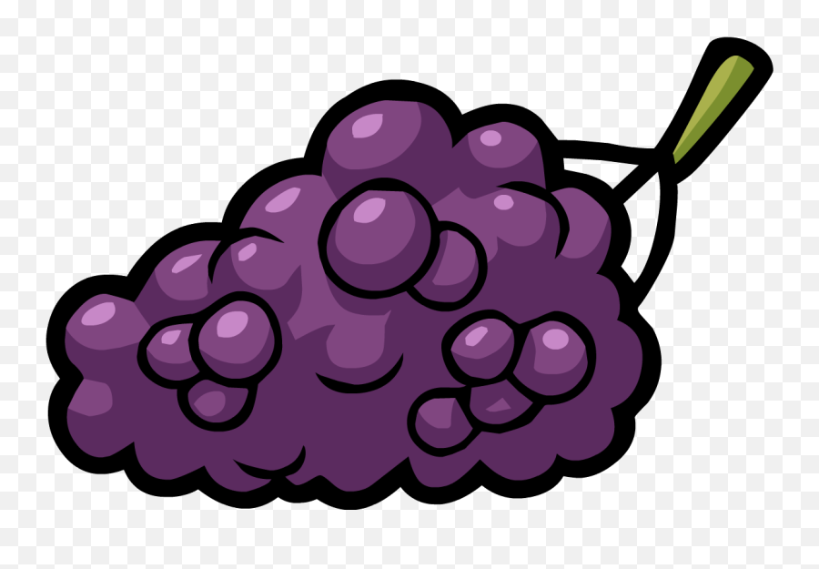 Grape Clipart Purple Berry Transparent - Club Penguin Grapes Png,Grapes Png