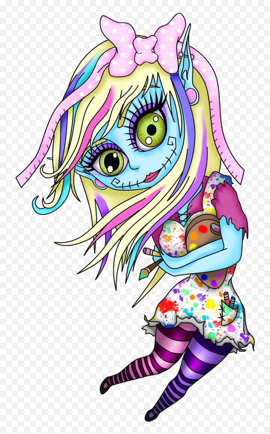 Download Free Png Zombie Girl Drawing Best - Zombie Cartoon Girl,Girl Drawing Png
