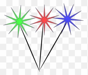 Stock Sparklers Clip Art - Fireworks Free png