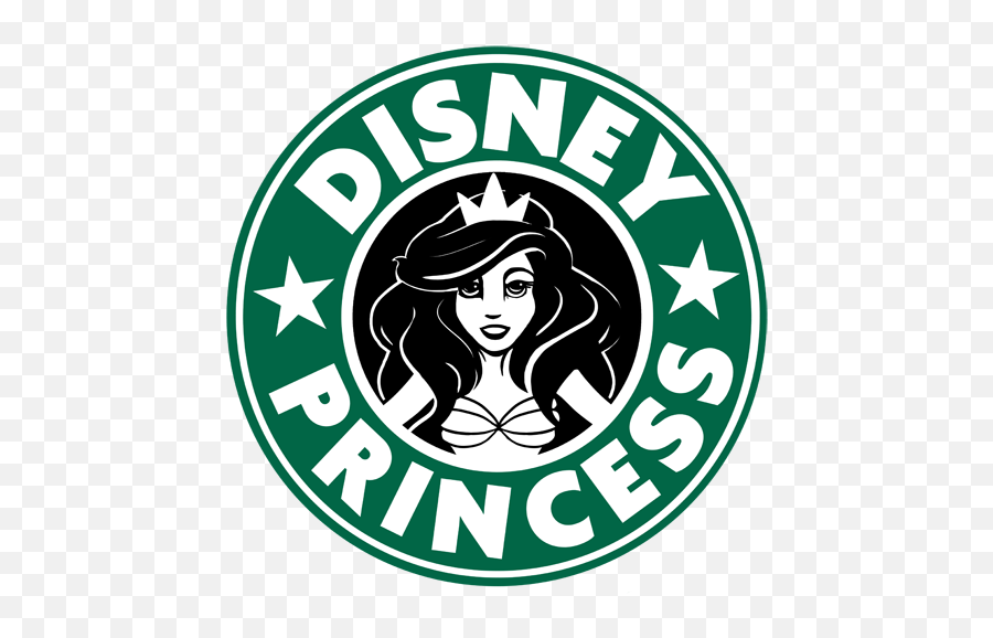 Guess Who Tried To Invade Starbucks Mermaid Disney - Disney Princess Starbucks Logo Png,Disney Princess Logo