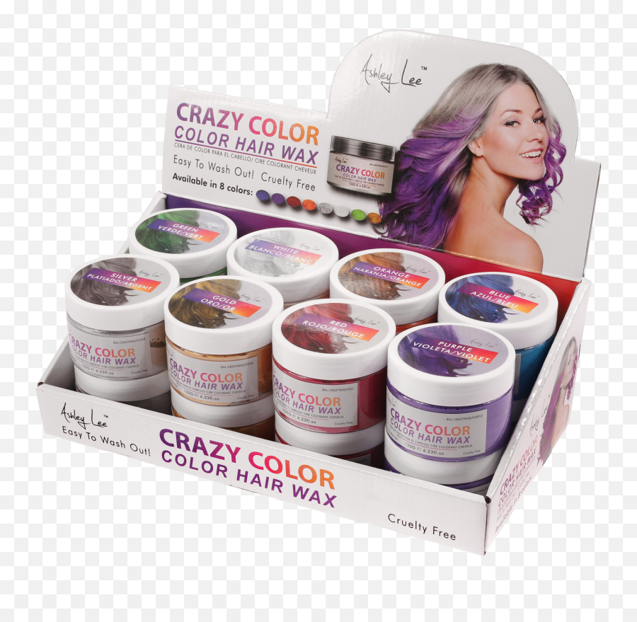 Ashley Lee Color Crazy Hair Wax 16pc - Ashley Lee Hair Wax Png,Crazy Hair Png