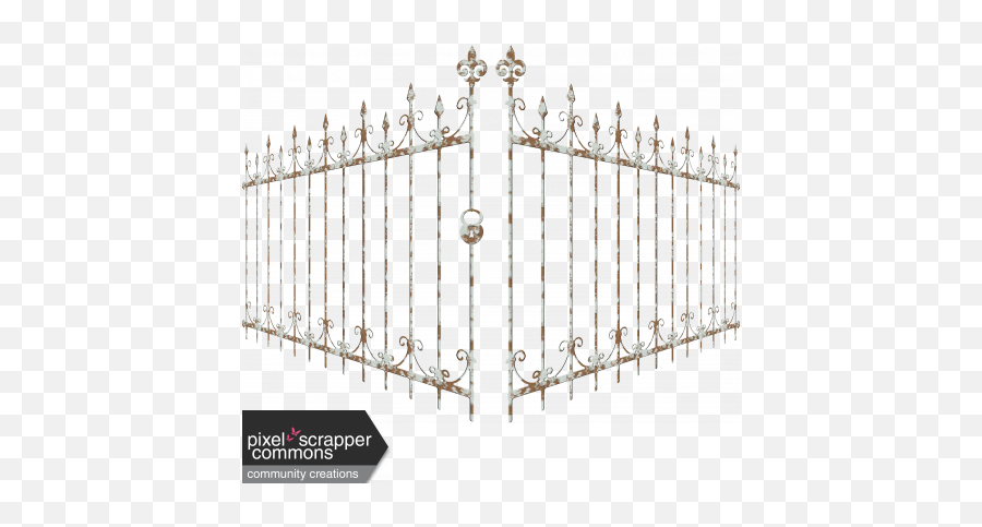 Metal Fence Graphic By Marjan De With Pixel Scrapper - Fence Png,Metal Fence Png