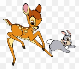 Thumper Png High - Bambi And Thumper Cartoon,Thumper Png