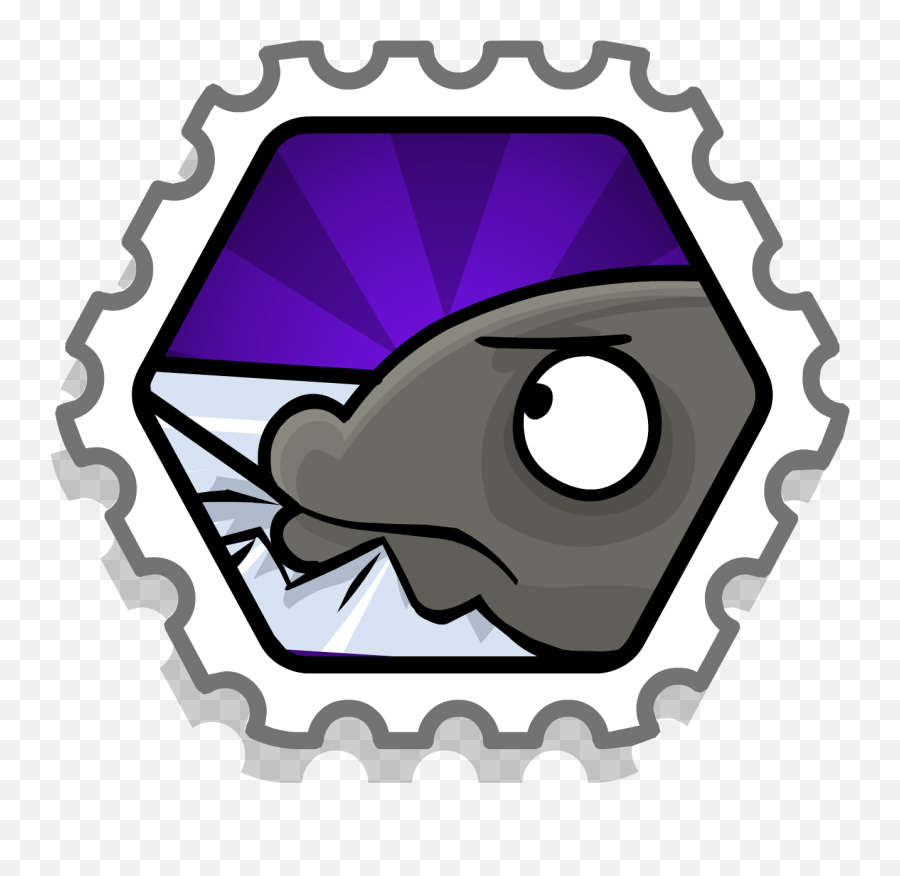 Club Penguin Rewritten Grey Mullet - Penguin Smoothie Fruit Smasher Stamp Png,Mullet Png