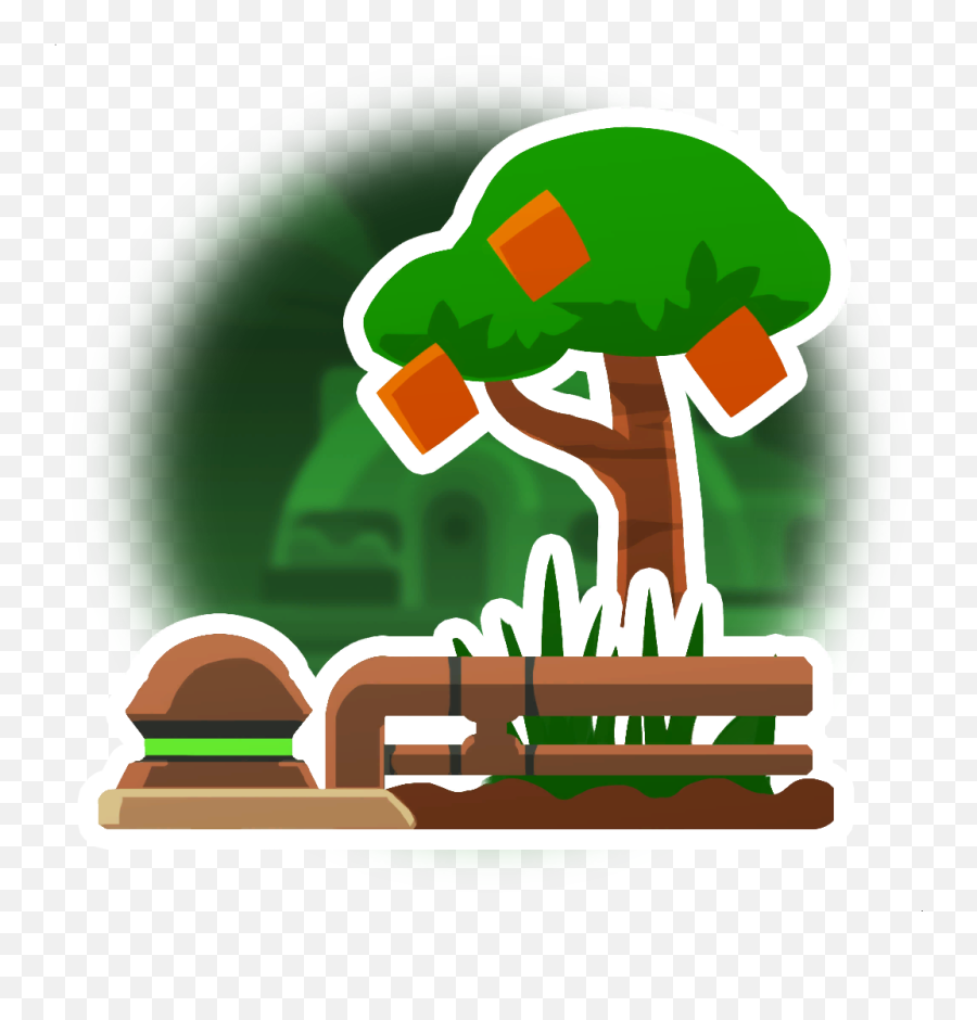 Outside Clipart Big Garden Transparent - Slime Rancher Cuberry Tree Png,Slime Rancher Png