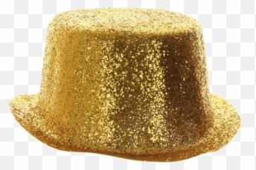 Download Gold Glitter Top Hat - Party PNG Image with No Transparent