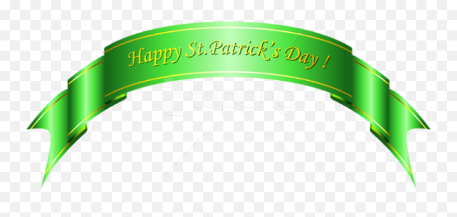 St Patricks Day Green Banner Png Images - Transparent Happy St Patrick Png,St Patrick's Day Png