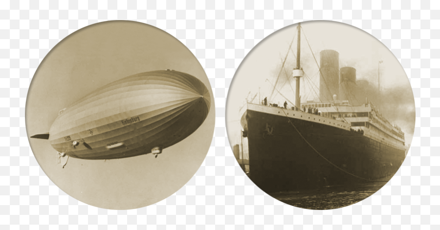 Fire U0026 Ice Hindenburg And Titanic - Hindenburg And Titanic Png,Titanic Png