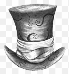 Mad Hatter Hat Love It - Alice In Wonderland Mad Hatter Drawing Png,Mad Hatter Hat Png